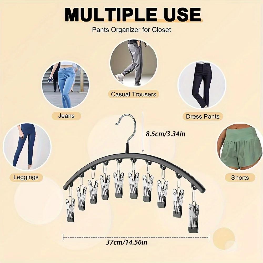 10 Clip Curved Sock Rack for Drying Socks,clothes Hanger for Hanging Clothes,clip for Drying Children's Baby Underwear,sock Rack