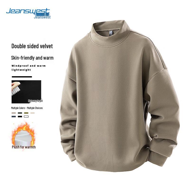 

JEANSWEST Men s Thermal Pullover Sweatshirt M