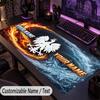 Custom Text Big Mousepad, Extended Desk Pad For Laptop Work GamePoland Football