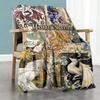Gothic Illustrations Customize Text Blanket Cozy Personalized Blanket Warmthful Decor Suitable for Seaside Office Chair Sofa Living Room All-Season Us