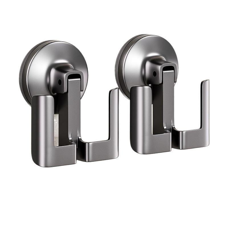 1/2pcs Bathroom Suction Cup Slippers Rack Toilet No Punching Toilet Wall Hanging Shelf Door Hook Drain Storage Tool