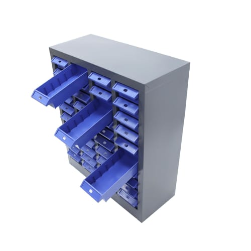 INTBUYING Parts Cabinet, Steel Drawers, Parts Case, Tool Case, Parts Storage, 4 Columns - 10 Drawers, Factory, Warehouse, Office