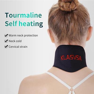 1piece Self-heating Tourmaline Belt Neck Brace Support Magnetic  Therapy Neck Massager Belt Relief Pain Health Care