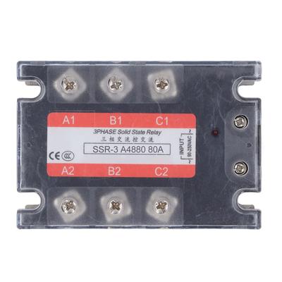 3 Phase Solid State Relay Peaking Voltage 600VAC Bidirectional SCR Output AC To AC SSR Module 480V 80A