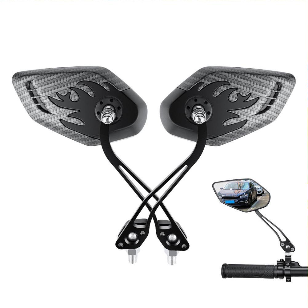 Bicycle Handlebar Rear View Mirror Adjustable Rotatable Reversing Mirror Electric Bike Scooter Accessories