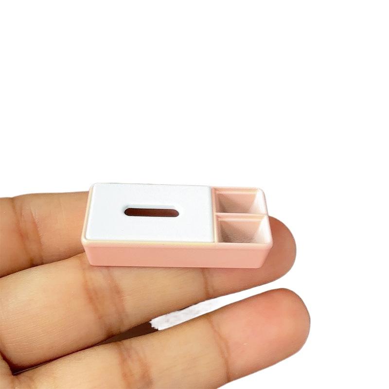 1Pcs 1/12 Dollhouse Miniature Tissue Box Storage Box Stationery Mini Model Scene Doll Accessories DIY Decoration