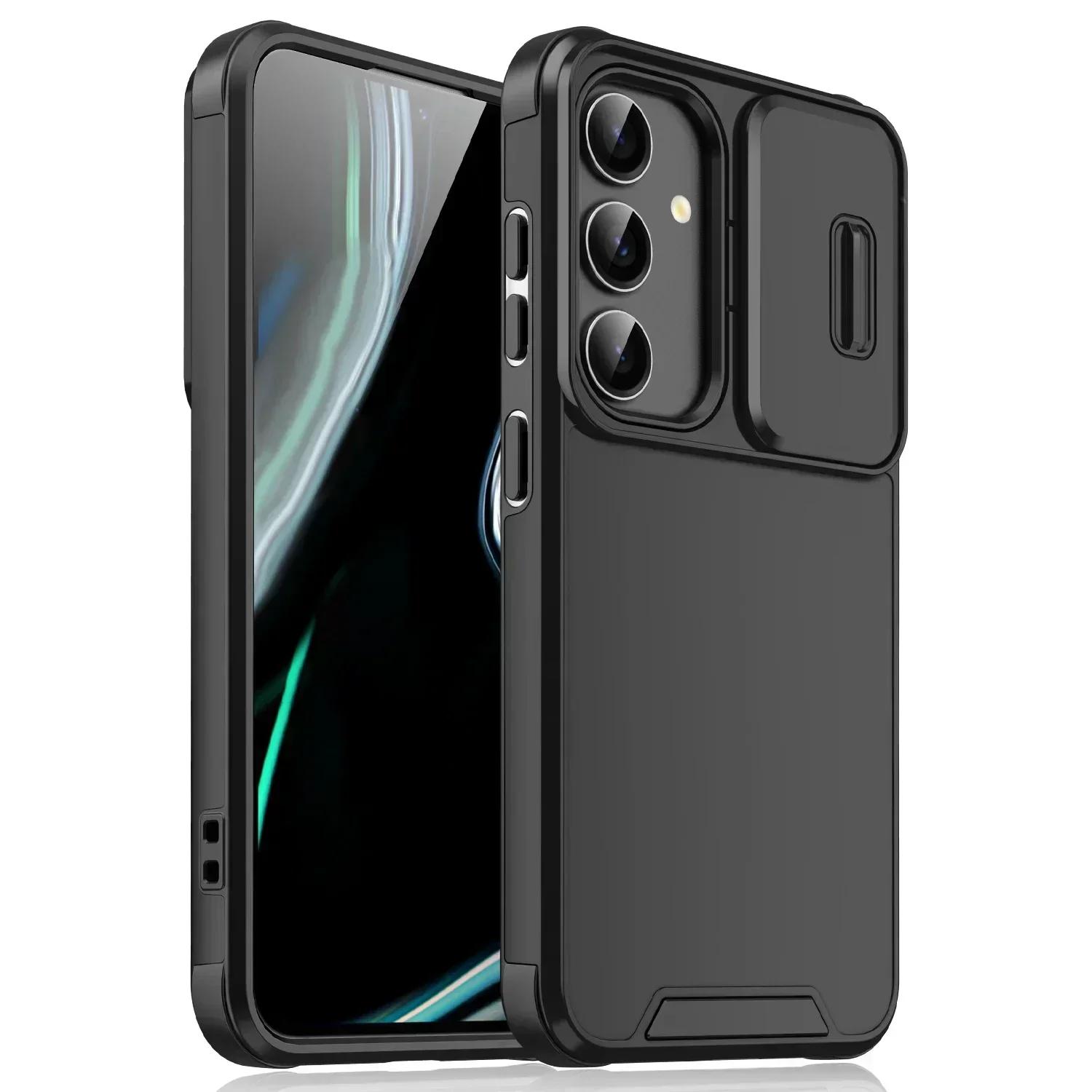 

Чохол для Samsung Galaxy Note 20 Ultra S24FE A17 A07 A16 A06 A55 A35 A25 A15 A54 A14 A53 A23 5G Броньований чохол для телефону з висувною камерою For Galaxy A23 5G чорний