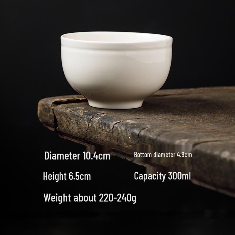 

Фарфоровая миска Dehua пепельно-желтого цвета, диаметр 4,1 дюйма (10 см) - 300 мл. Подходит для риса, супа, лапши, десертов или в качестве обеденной тарелки.