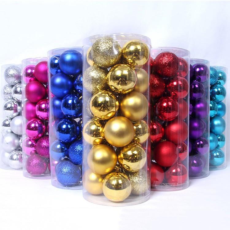 24 pezzi 3 cm Palline di Natale Decorazioni per l'Albero di Natale Palla Ciondoli da Appendere per l'Albero di Natale Decorazioni per l'Albero di Natale per Feste in Casa Regalo di Capodanno