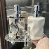 Silver Ceramic Lotion Water Bottle Bathroom Accessories Household Soap Container Home Hotel Makeup Remover Shampoo Storage Jar