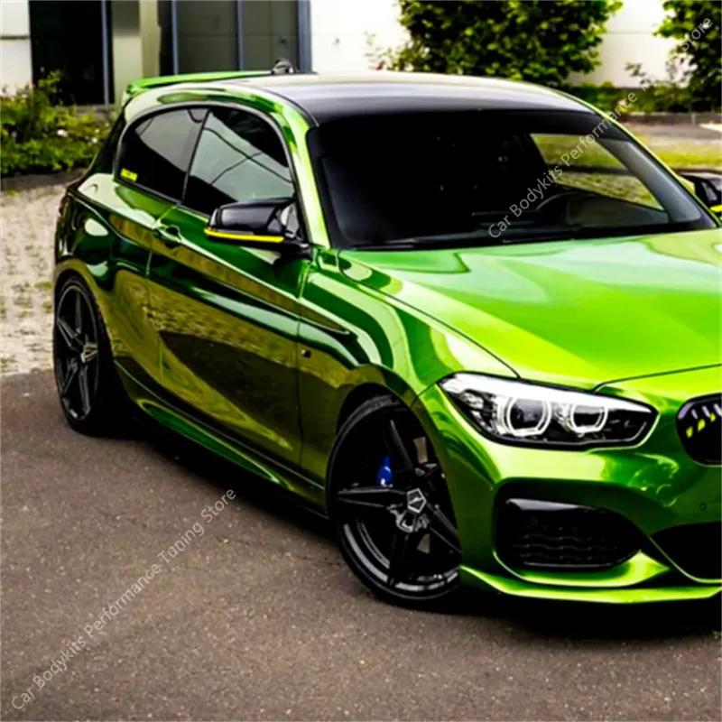 For BMW F20 F21 2pcs M Style Gloss Black Car Rear View Mirror Cover Caps Trim Shell Frame 118i 120i 120d 125i 125d M135i M140i