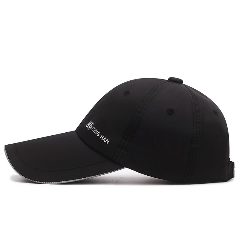 Spring Summer Men Women Long-Brimmed Baseball Cap Night Travel Reflective Sunshade Sunscreen Quick-Drying Cap
