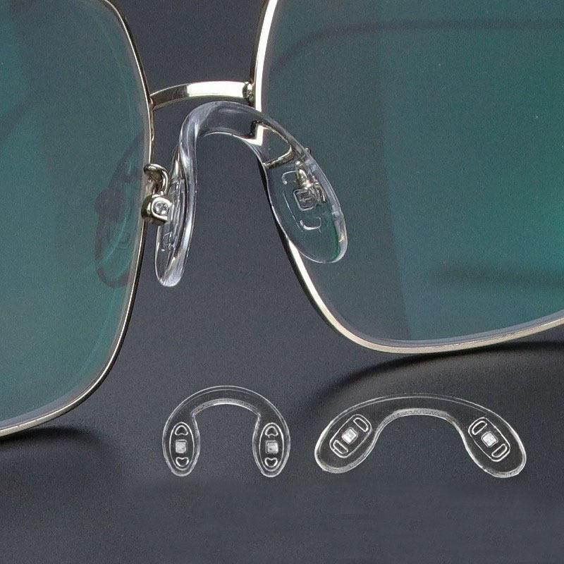 1pcs U Shape Silicone Conjoined Eyeglass Soft Nose Pads for Glasses Anti-Slip Insert Nose Pad
