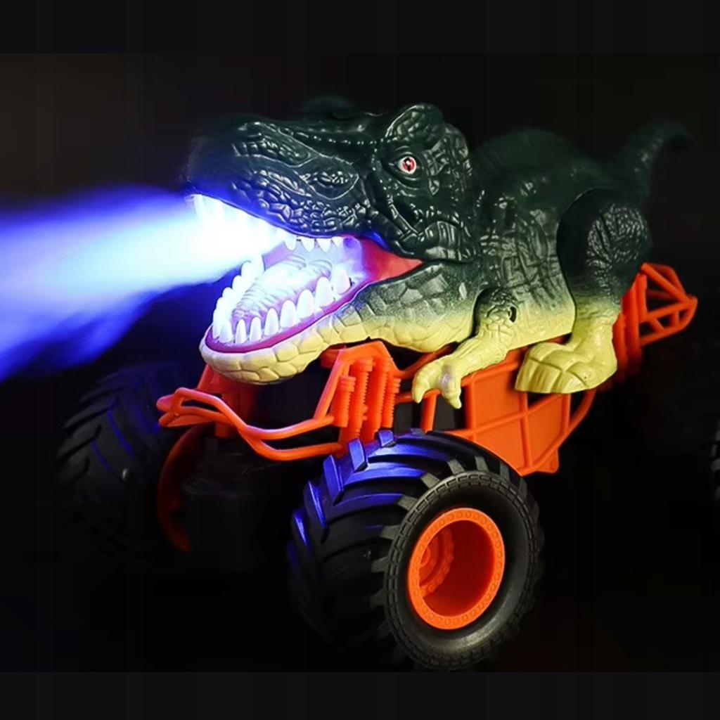 Samochód Dinozaur Na Pilot Sterowany T-Rex Efekty Wodne Led Off Road