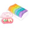 Bärbar daglig pillerlåda AM PM 7-dagars pillerhållare Medicinering Tablett Förvaringsväska Dispenser Organizer