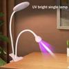 UV LED Nail Lamp Double-Headed Gooseneck Lamp with Clip for Gel Nails Manicure Dryer Curing Light for Home DIY Salon