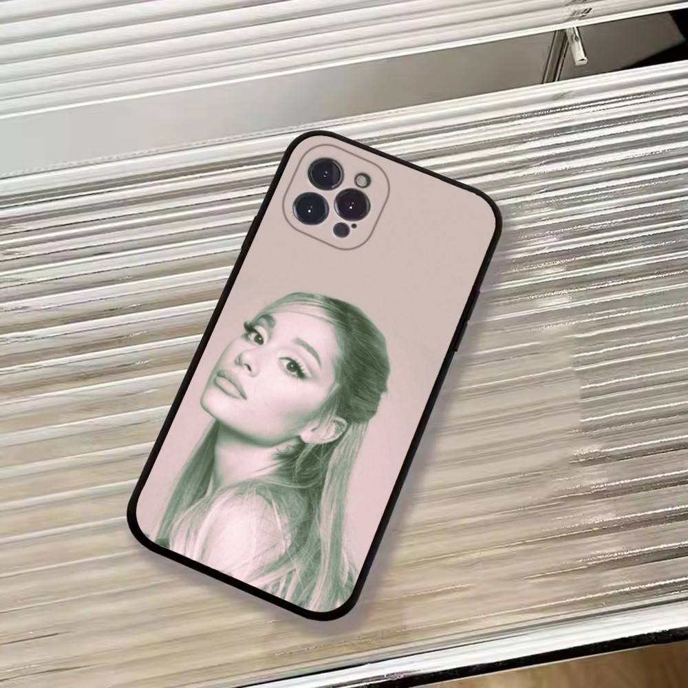 Singer A-Ariana Grande Phone Case For iPhone 17, 16,15,14,13,12,11 Plus,Pro Max, Others Soft Black Cover