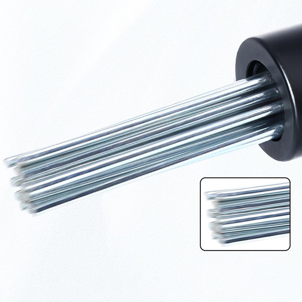 Needle Scaler Attachment Heavy Duty 18 Needles Adapter Alloy Steel Rust Remover For Drilling Tile Preparation Home Texturing