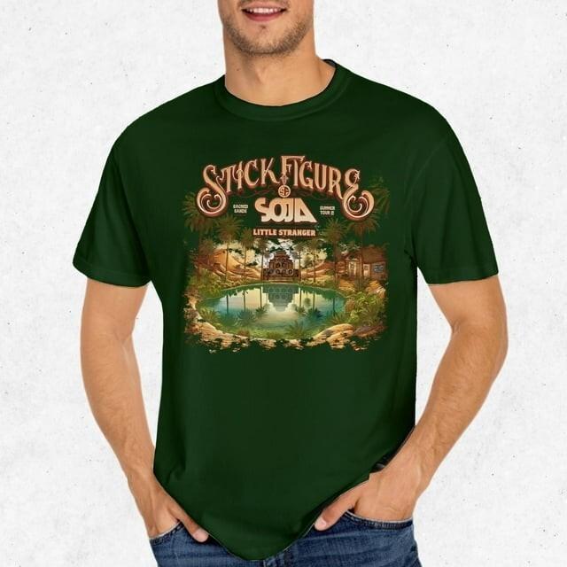 Vintage Stick Figure Band Gift For Fans Men S-235XL Tee 12D136 S разноцветный