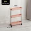 Bathroom & Kitchen Multi-layer Floor-standing Storage Trolley Shelf