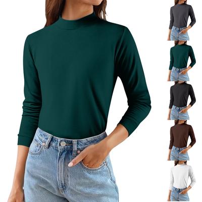 Women's Winter German Velvet Long Sleeve T-shirt Warm Bottom  Top