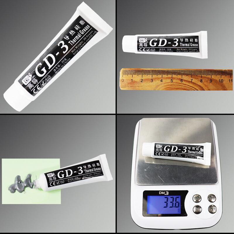 

1 Piece 30G Gray 7.5W/M-K For Cpu Gpu Heat Sink Cooling Cooler Grease Compound Silicone Cn Sy Bb Gd-3 Thermal Paste Performance