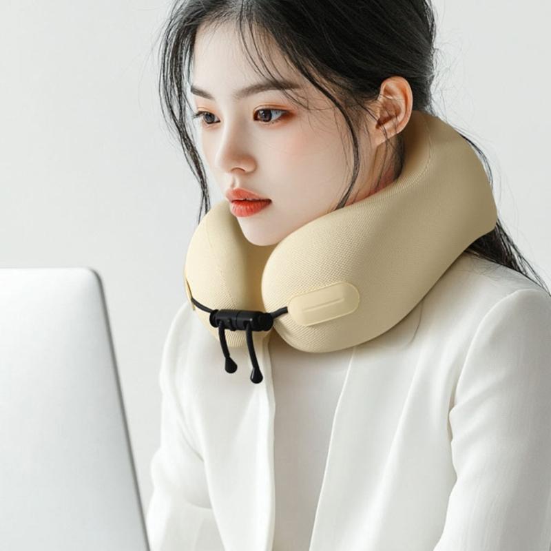 Nackenkissen für Reisen, Reise-Nackenkissen für Flugzeuge Memory-Schaum Reisekissen für Flug Kopfstütze Schlaf, Tragbar