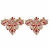 2pcs Sew On Design Rhinestone Applique Patches Beaded Applique Patches  For Clothing Accessories