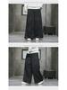 K008 Men's Corduroy Wide-Leg Retro Casual Pants - Loose Fit, Solid Color, Large Size