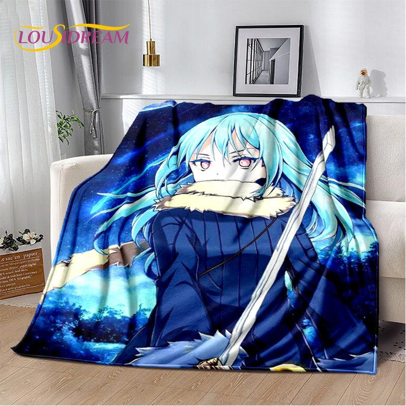 I Got Reincarnated As A Slime Anime Soft Plush Blanket,Flannel Blanket Throw Blanket for Living Room Bedroom Bed Sofa Picnic Kid