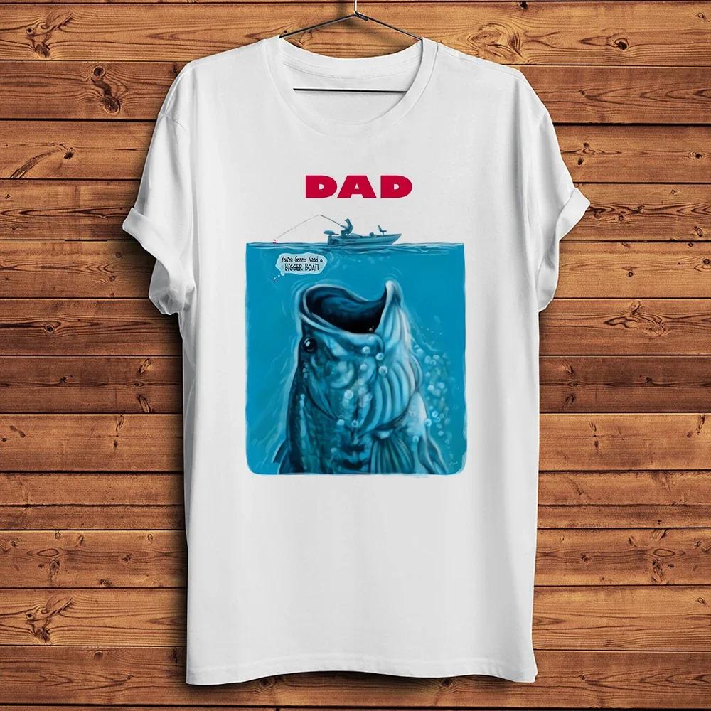 Dad Needs A Bigger Fishing Boat Funny Vintage Fisher Tshirt UnisexCasual Short Sleeve TShirt UnisexGift TeeBreathable Print S