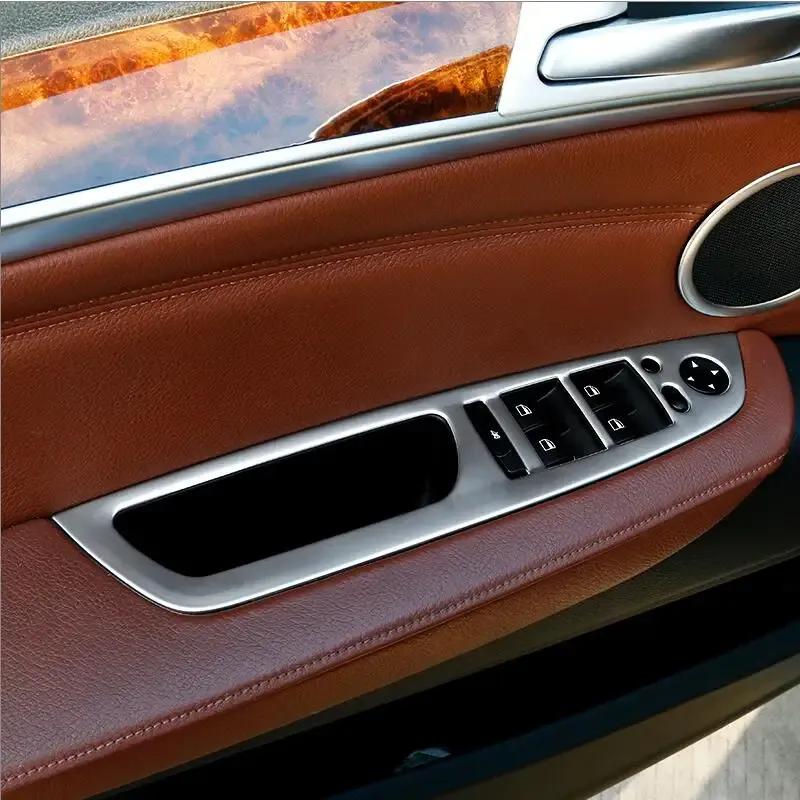 For BMW X5 X6 E70 E71 E72 Car Styling interior Buttons panel frame Decoration Cover Trim Car Sticker stainless steel Accessories