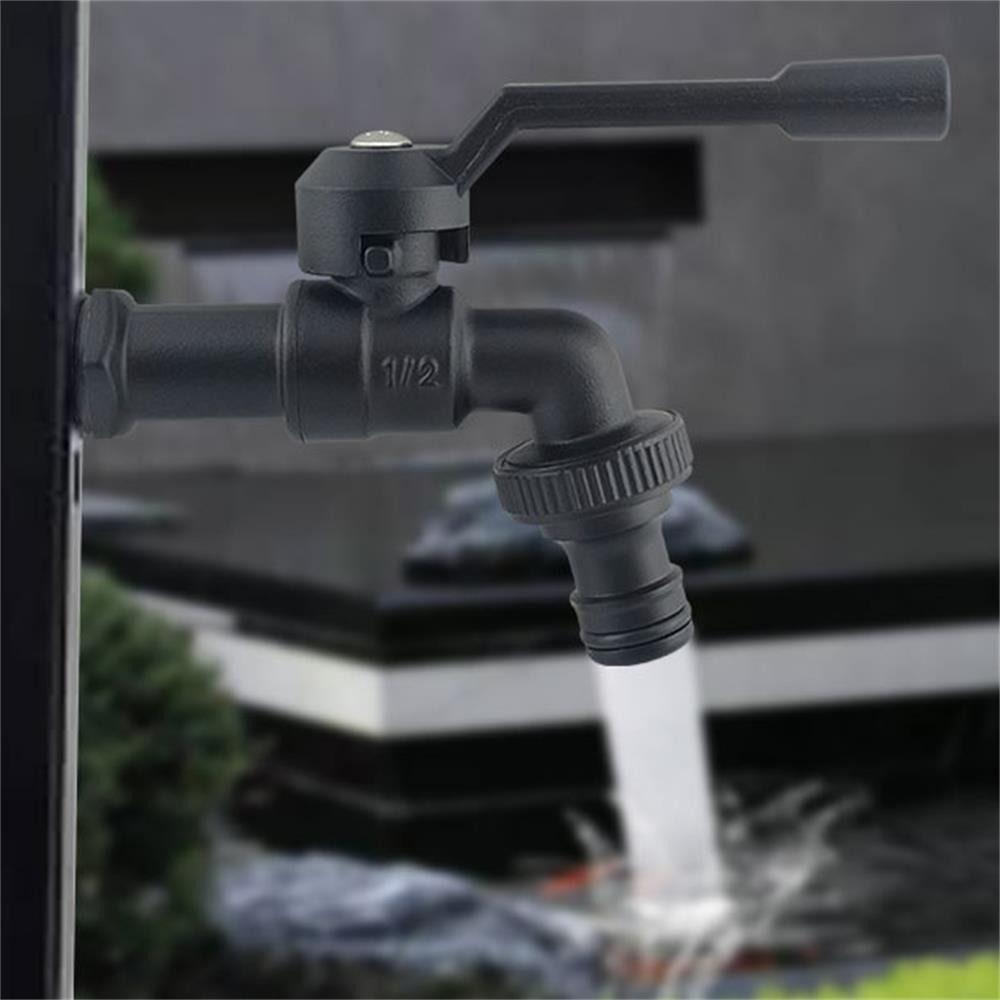 Frostskydd Frostskydd Kranar Svart Tvättmaskinskranar Mässing Trädgårdsslangkran Trädgård