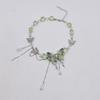 Exaggerated Rhinestone Butterfly Necklace Adjustable Women's Choker Tassel Crystal Necklace  Gifts