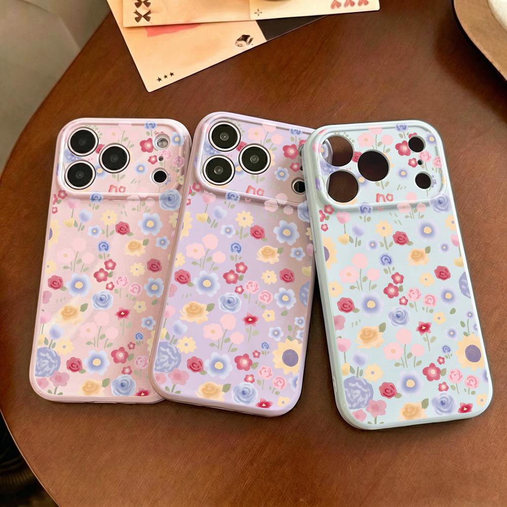 Full screen flowers are suitable for iPhone17 Apple 16promax mobile phone case 15 all-inclusive 14 new models 13 generation 12 women