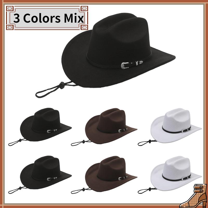 3-24PCS Cowboy Hats Wedding Western Cowboy Hats Party Bachelorette Cowgirls Hats with Shapeable Wide Brim for Party Guests Gifts