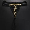 Fashion SEXY Letter Thong Panties Body Jewelry for Women Bling Rhinestone Waist Chain Thong G String Bikini Swimsuit