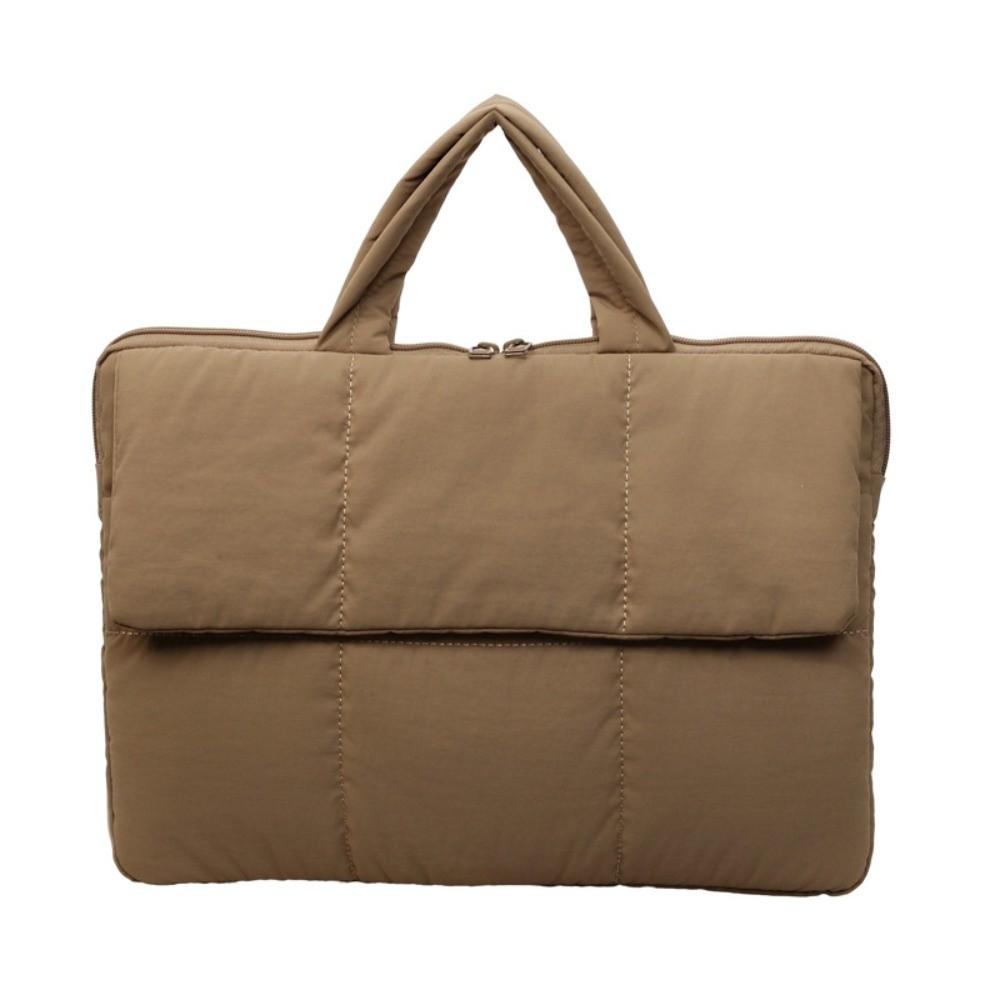 Einfache 16-Zoll-Laptoptasche Stoßfest Gepolstertes Kissen Laptopschutzhülle Leichte gesteppte Puffer-Notebook-Aufbewahrungstasche Herren Damen
