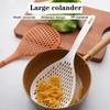Strainer Scoop Colander Slotted Pasta Spoon Plastic Skimmer Spoon with Handle Food Drain Shovel for Kitchen Cooking