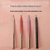 Double-Ended Retractable Lip Brush with Cap - Portable, Colorful Metal Design for Makeup Artists
