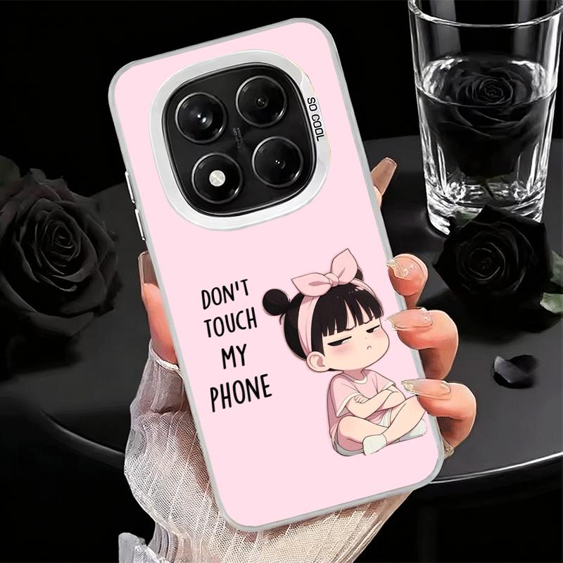 Funny Dont Touch My CallPhone Shockproof Phone Case for Xiaomi Redmi Note 15 14 13 12 Pro Plus 11 11S 11T 5G Cover Anti Fall Fun