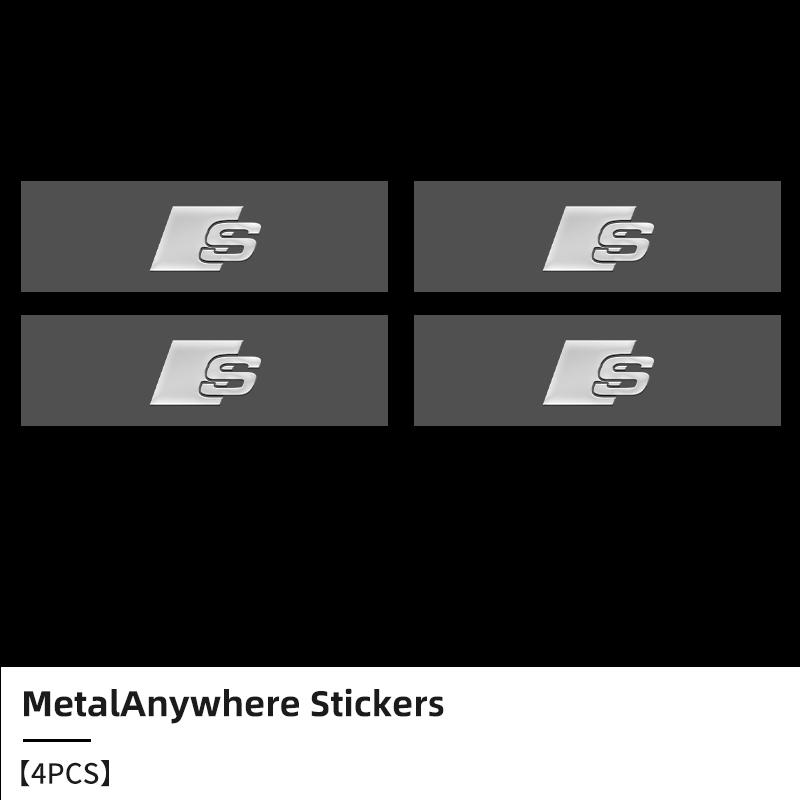 3D Metal Car Emblem Letter Decorative Stickers Badge Decal For Audi Sport S RS Line S7 S8 S5 S6 RS3 RS4 A6 A7 A8 QRS5 RS6 Q5 A8