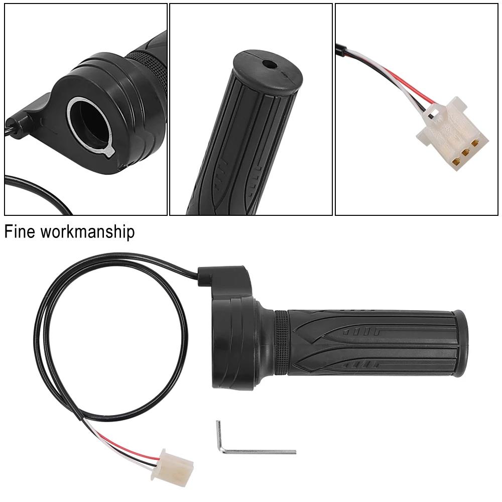 Twist Throttle Hall Sensor Turn Handle Electric Bicycle Accelerator Universal for Electric Scooter E-bike Tricycle Parts Throttles 2
