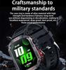 2025 Neue Militär-GPS-Smartwatch Herren Taschenlampe Kompass Wasserdicht Outdoor-Sport-Tracker Bluetooth-Anruf Smartwatch