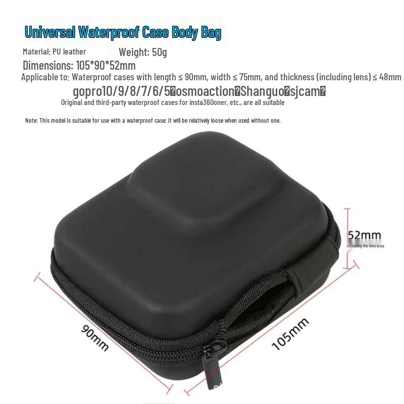 Waterproof Protective Case & Storage Bag for GoPro 13/12 and Insta360 ONE R