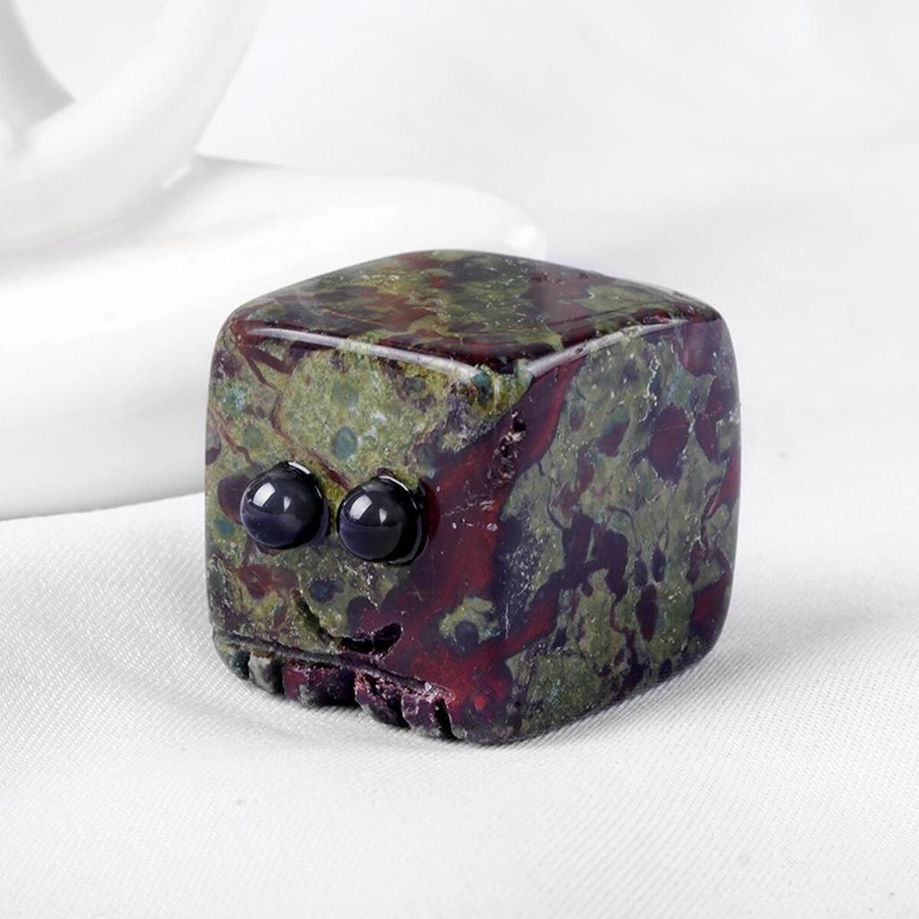 Små prydnader Natursten Kristall Lucky Dekorationer Fyrkantiga skrivbord sovrum prydnader