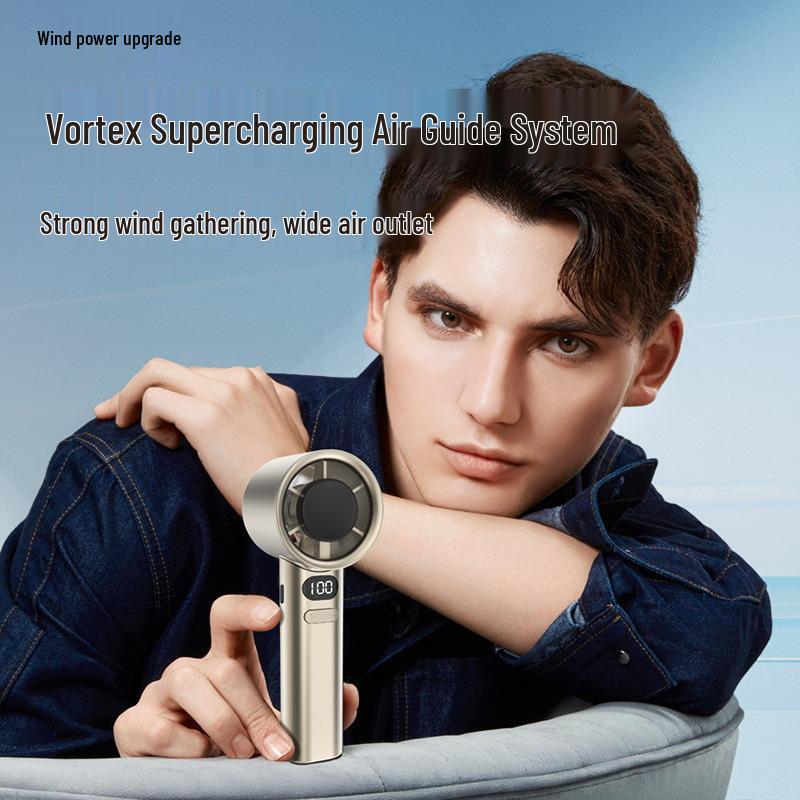 USB Rechargeable Mini Handheld Fan with 120-Speed Stepless Control - M11 Turbo