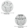 5pcs Butterfly Rose Flower Stems Birds Blossoms Silicone Fondant Mold Crafting DIY Projects and Cake Decoration Silicone Mold Baking Mold