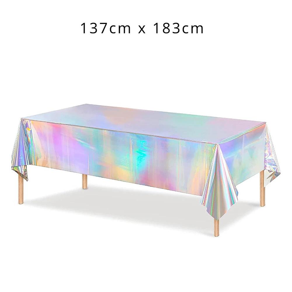 

Новая лазерная скатерть, оформление сцены, реквизит для макета, одноразовая однотонная лазерная скатерть 1pc