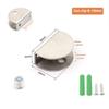 2Pcs 304 Stainless Steel Glass Clamp for 8-10mm Thickness Glass Shelf Bracket Semi-Circular Clamp
